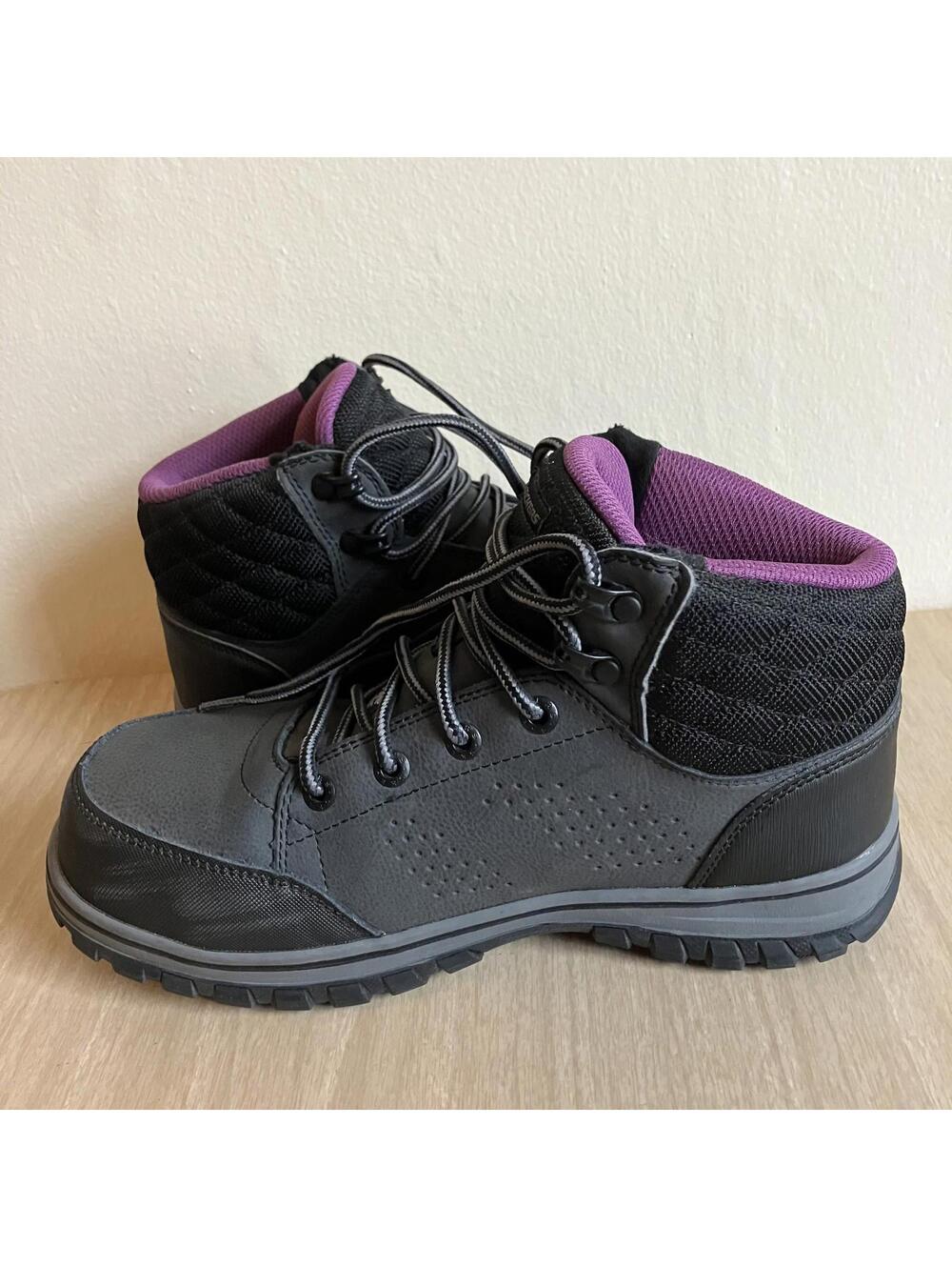 Skechers WOMENS Leather Lace Up Waterproof Comp Toe No Slip Work Boots 7